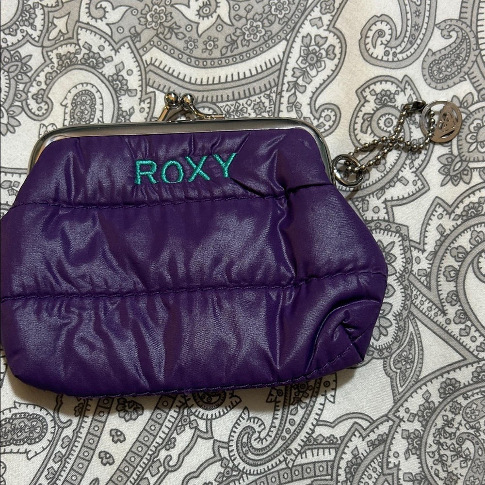 Roxy Violet Quilted Wristlet with Chain